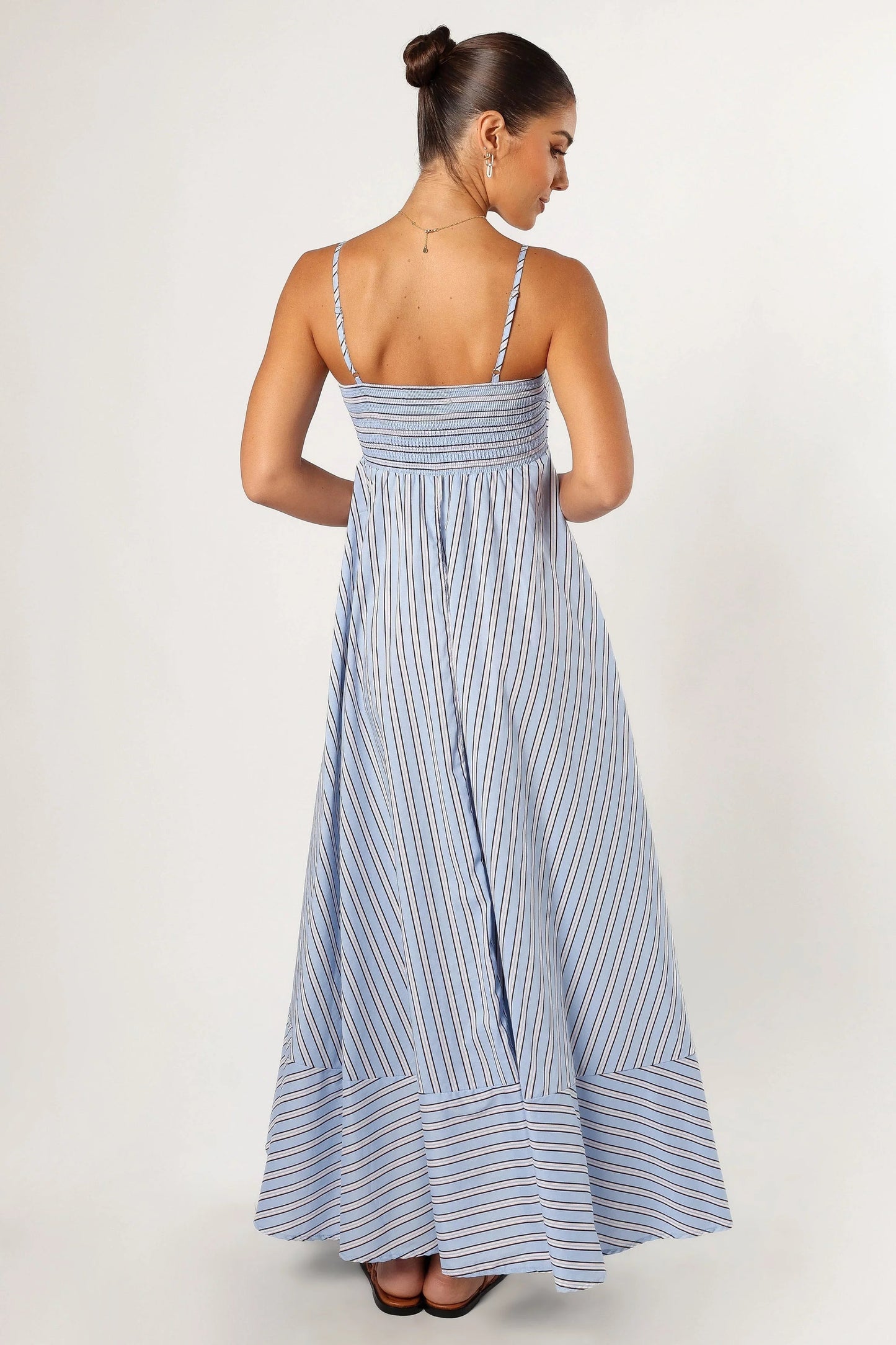 Adjustable Strap Maxi Cotton Dress