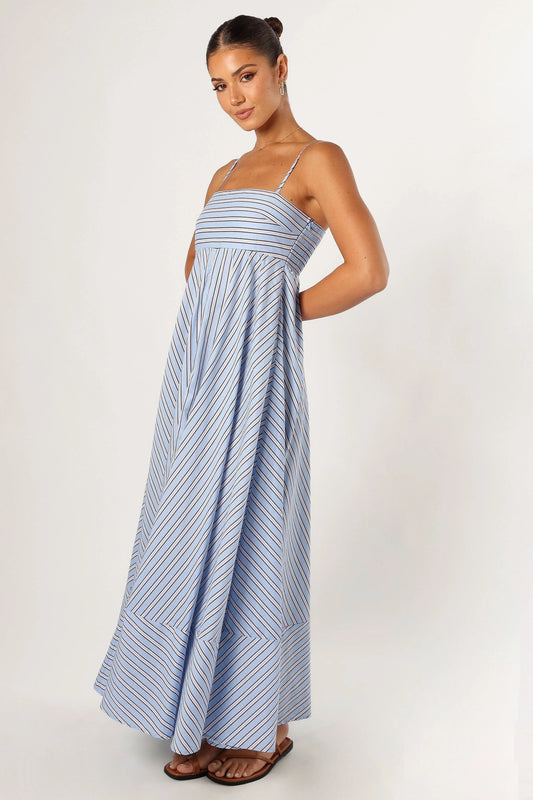 Adjustable Strap Maxi Cotton Dress