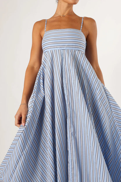 Adjustable Strap Maxi Cotton Dress