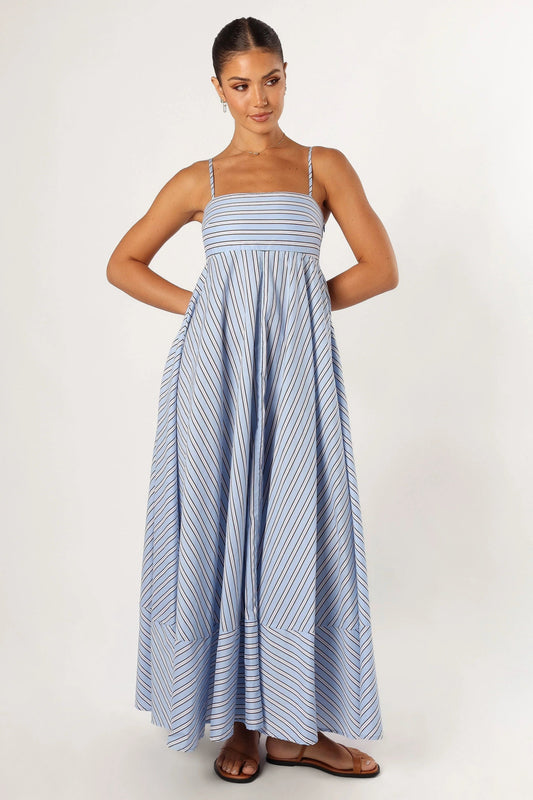 Adjustable Strap Maxi Cotton Dress