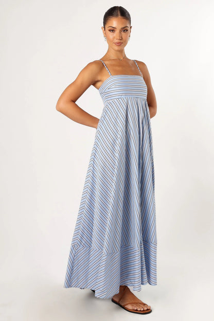 Adjustable Strap Maxi Cotton Dress