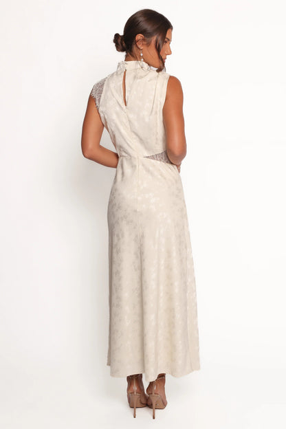 Anabelle Lace Halter Maxi Dress