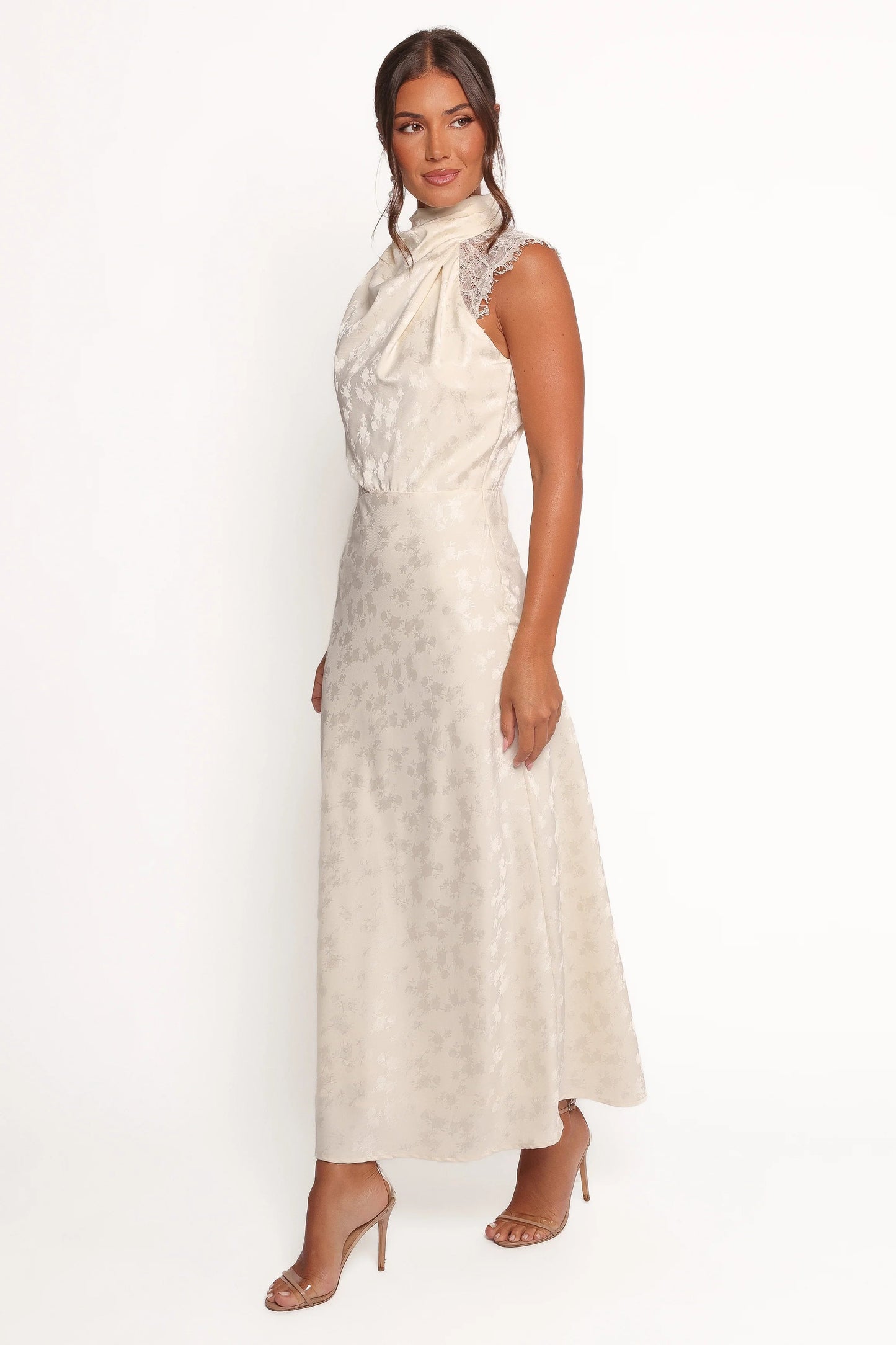 Anabelle Lace Halter Maxi Dress