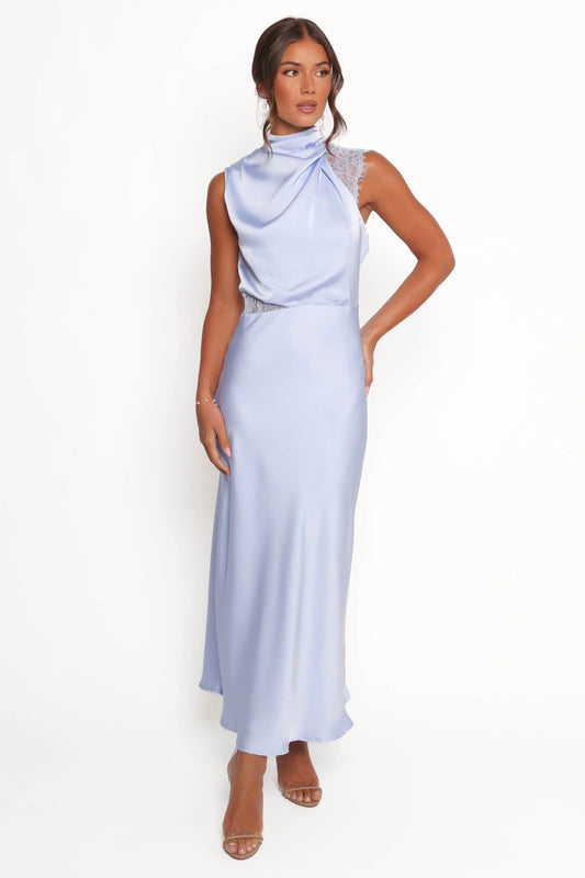 Anabelle Lace Halter Maxi Dress