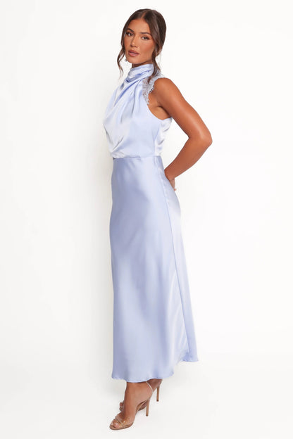 Anabelle Lace Halter Maxi Dress