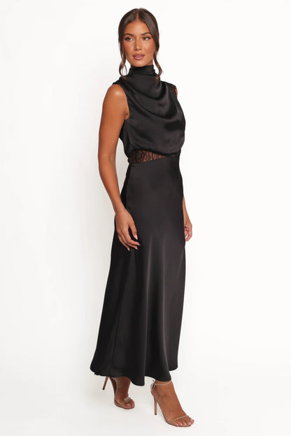 Anabelle Lace Halter Maxi Dress
