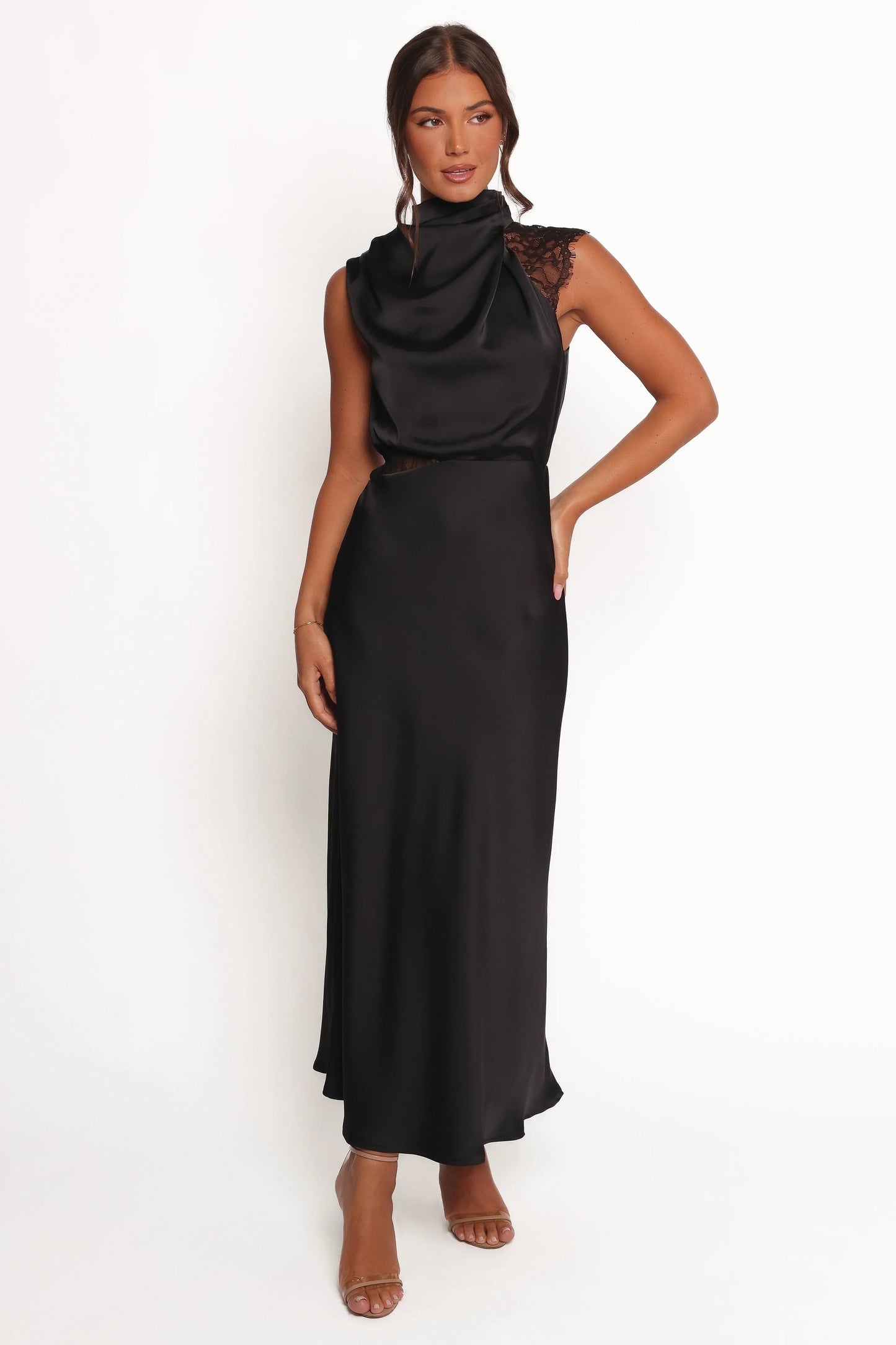 Anabelle Lace Halter Maxi Dress