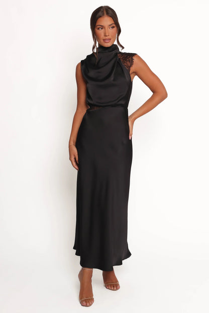 Anabelle Lace Halter Maxi Dress