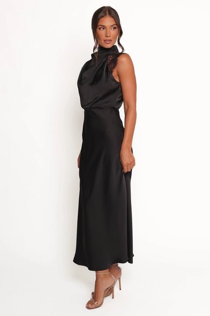 Anabelle Lace Halter Maxi Dress