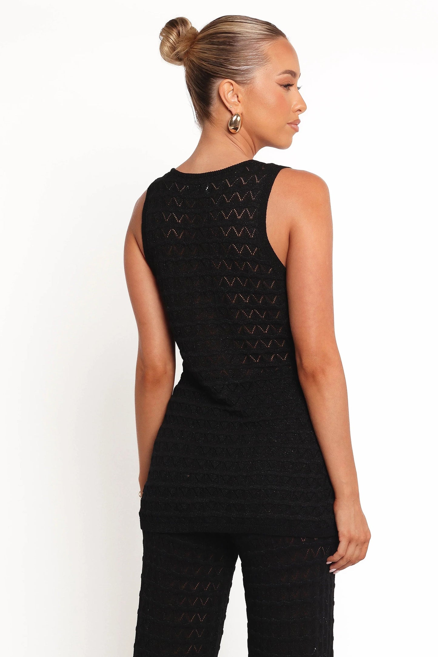 Beaded Cut-Out Crochet Top