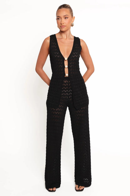 Beaded Cut-Out Crochet Top