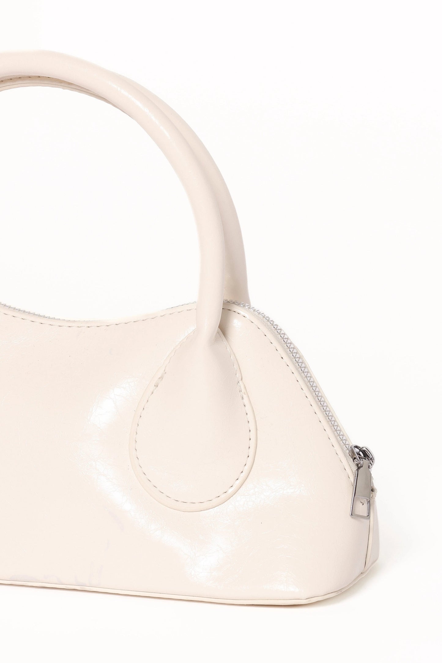 Carolyn Patent-Leather Tote with Zip Closure