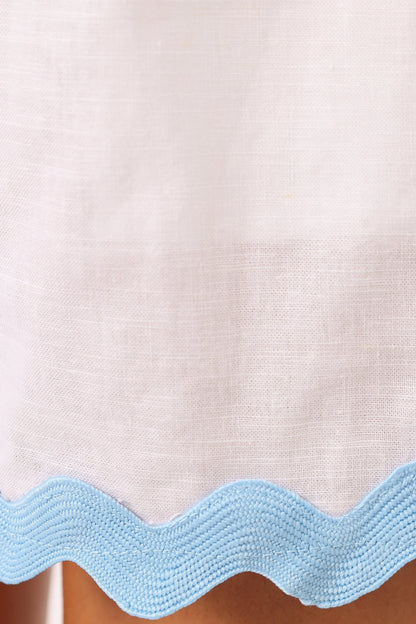 Drawstring Linen-Blend Shorts