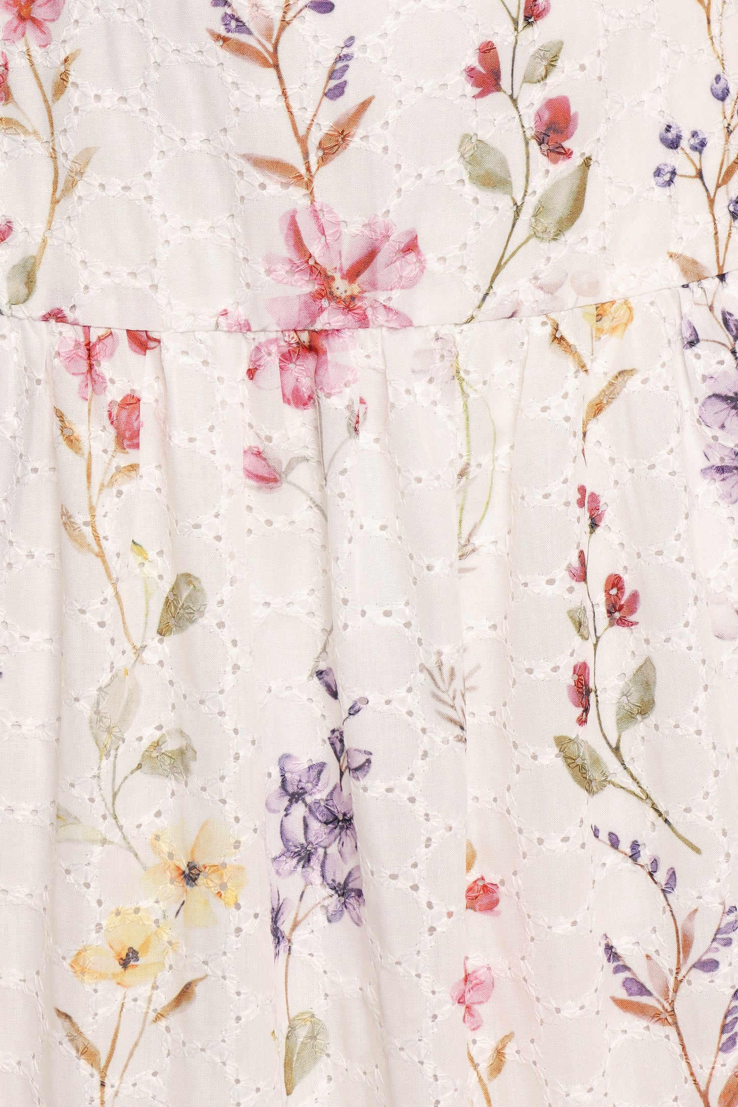 Embroidery-Anglaise Tiered Halter Maxi Dress