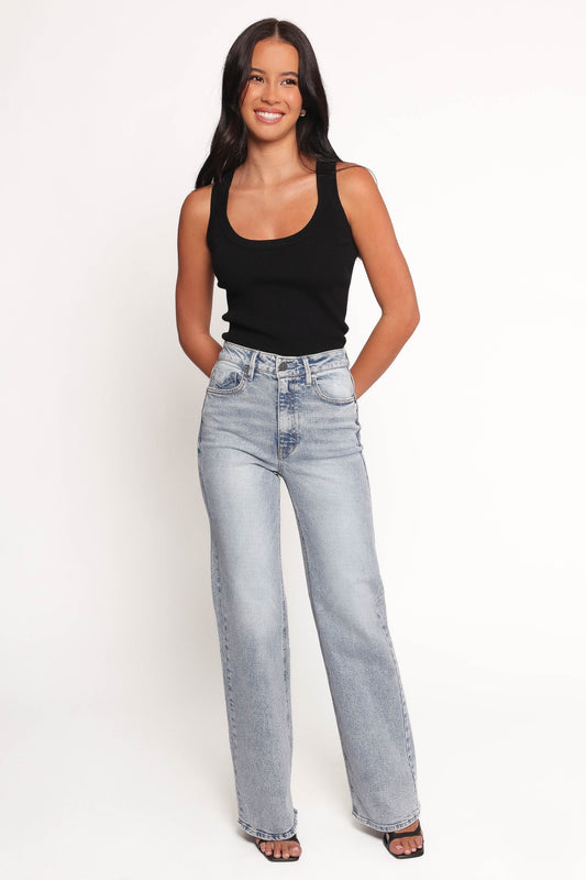 High-Rise Wide-Leg Jeans