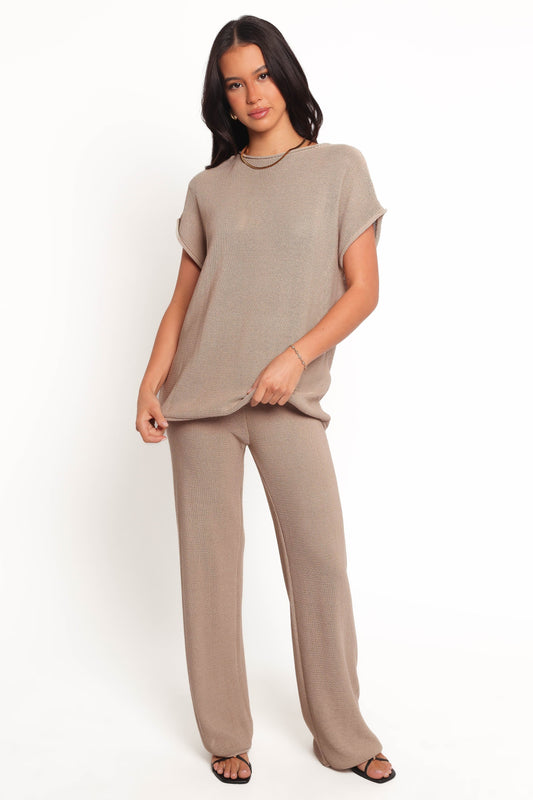 Knitted Top & Pant Relaxed Set