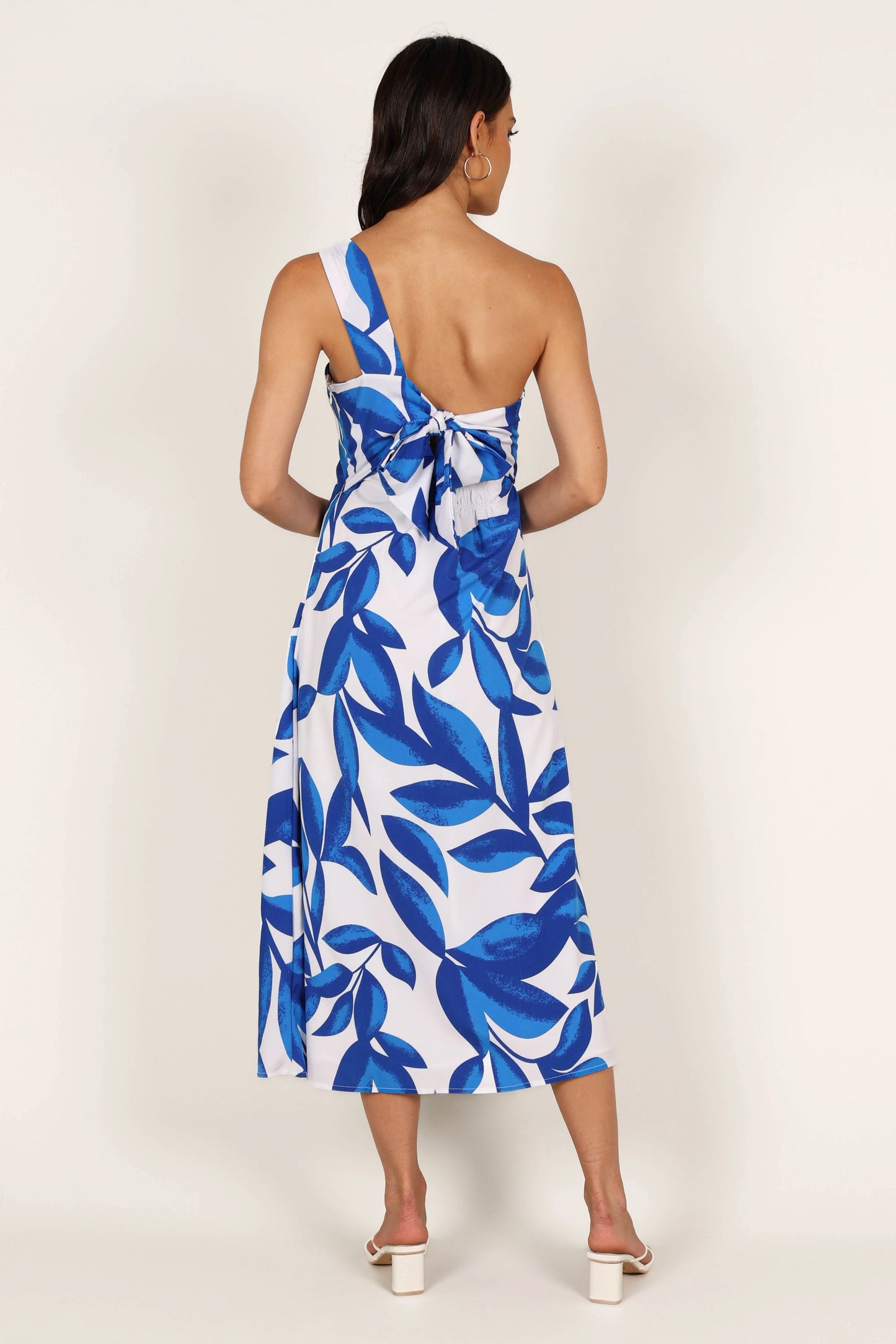 One-Shoulder Cut-Out Midi Dress
