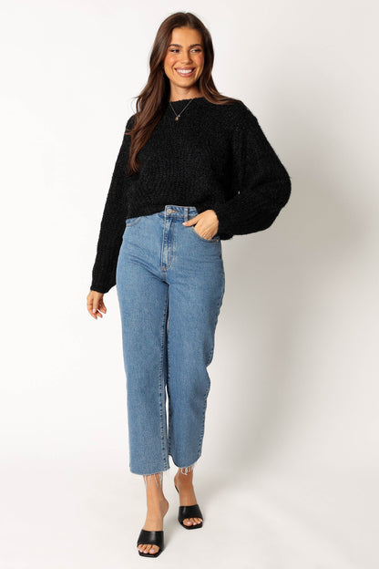 Shimmer Knit Relaxed-Fit Sweater