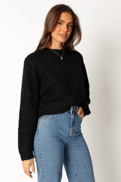 Shimmer Knit Relaxed-Fit Sweater