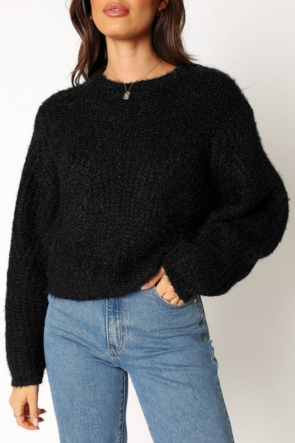 Shimmer Knit Relaxed-Fit Sweater