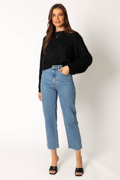 Shimmer Knit Relaxed-Fit Sweater