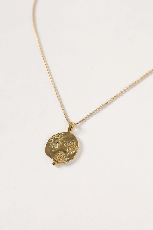 Sunburst Twist Pendant Necklace