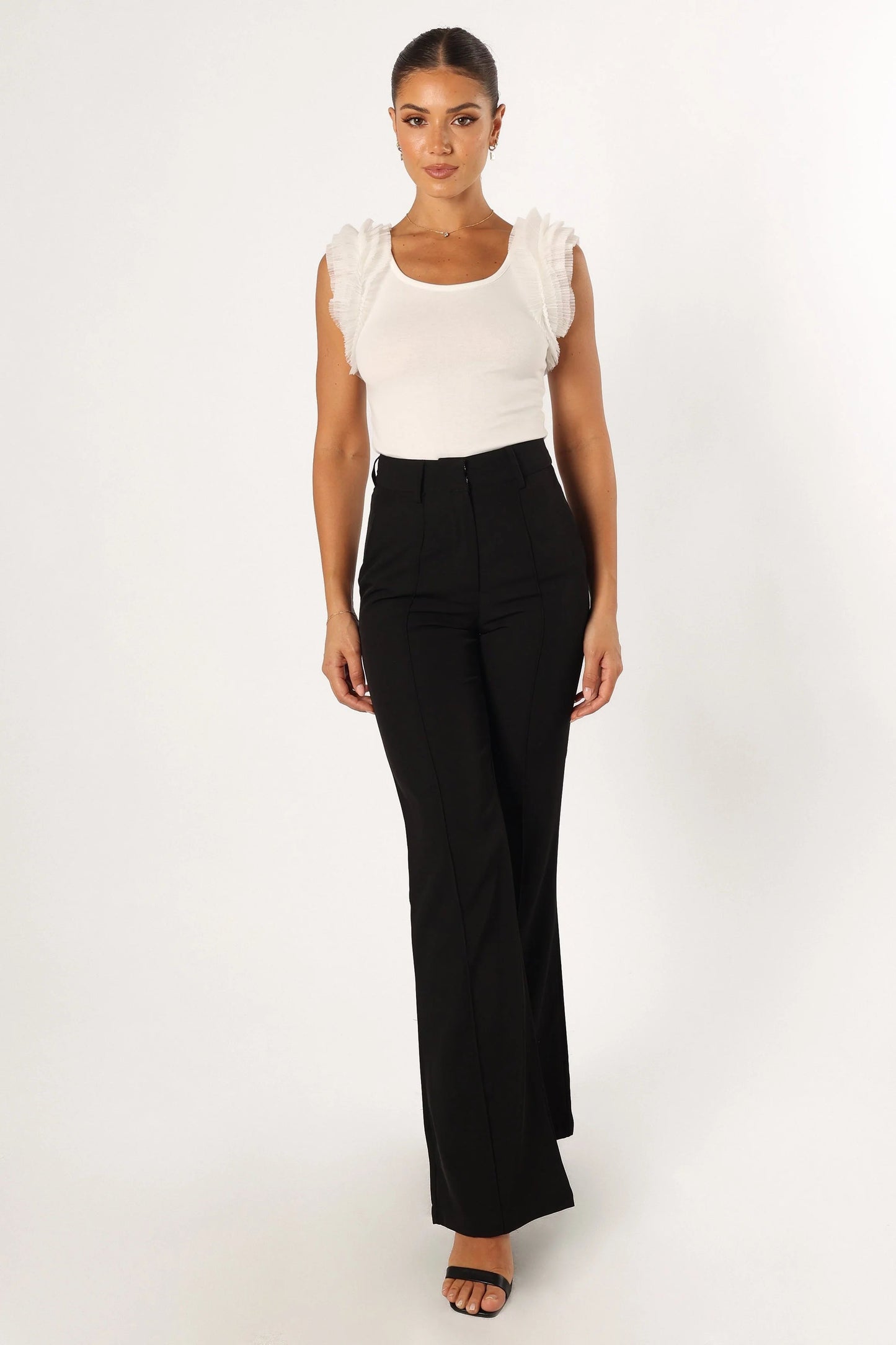 Tulle Ruffle Sleeve Bodysuit